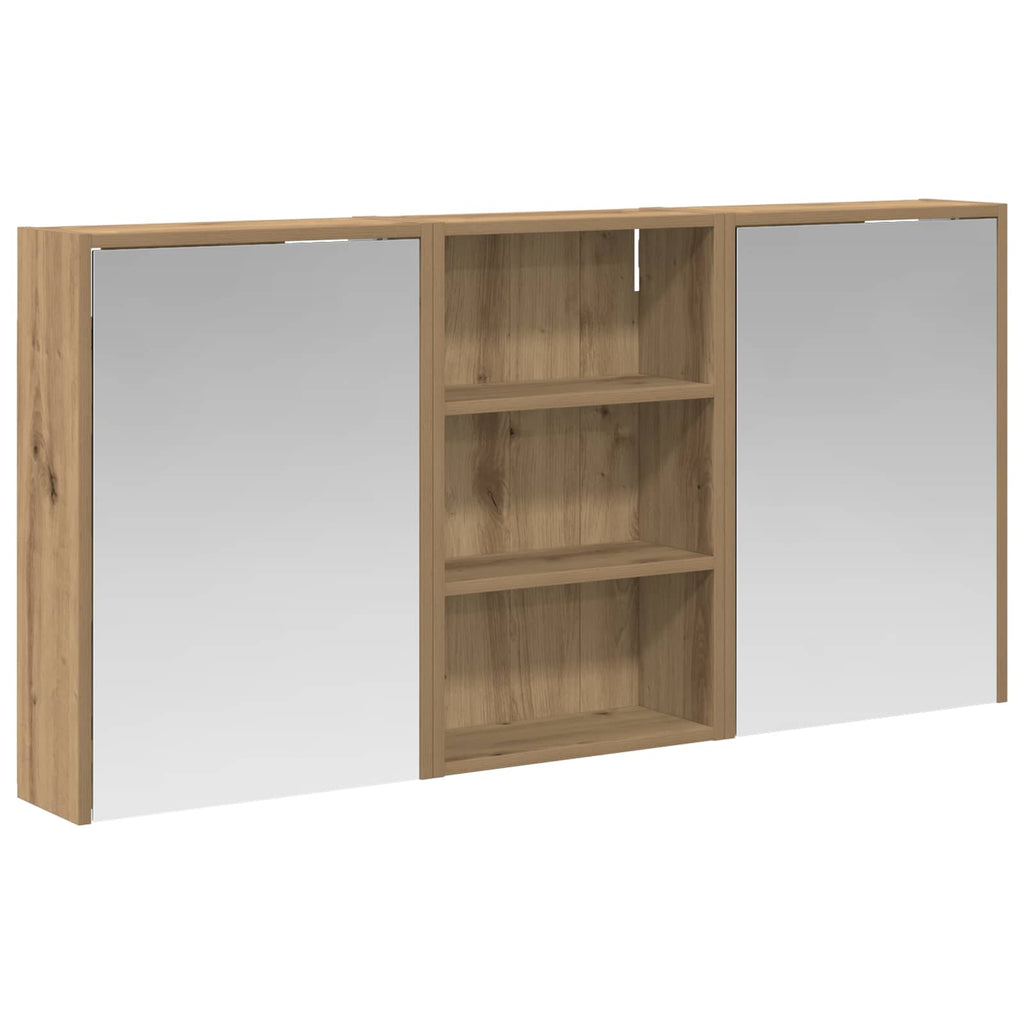 vidaXL Zestaw Szafek Łazienkowych z półką 3 pcs 126 x 16 x 62.5 cm