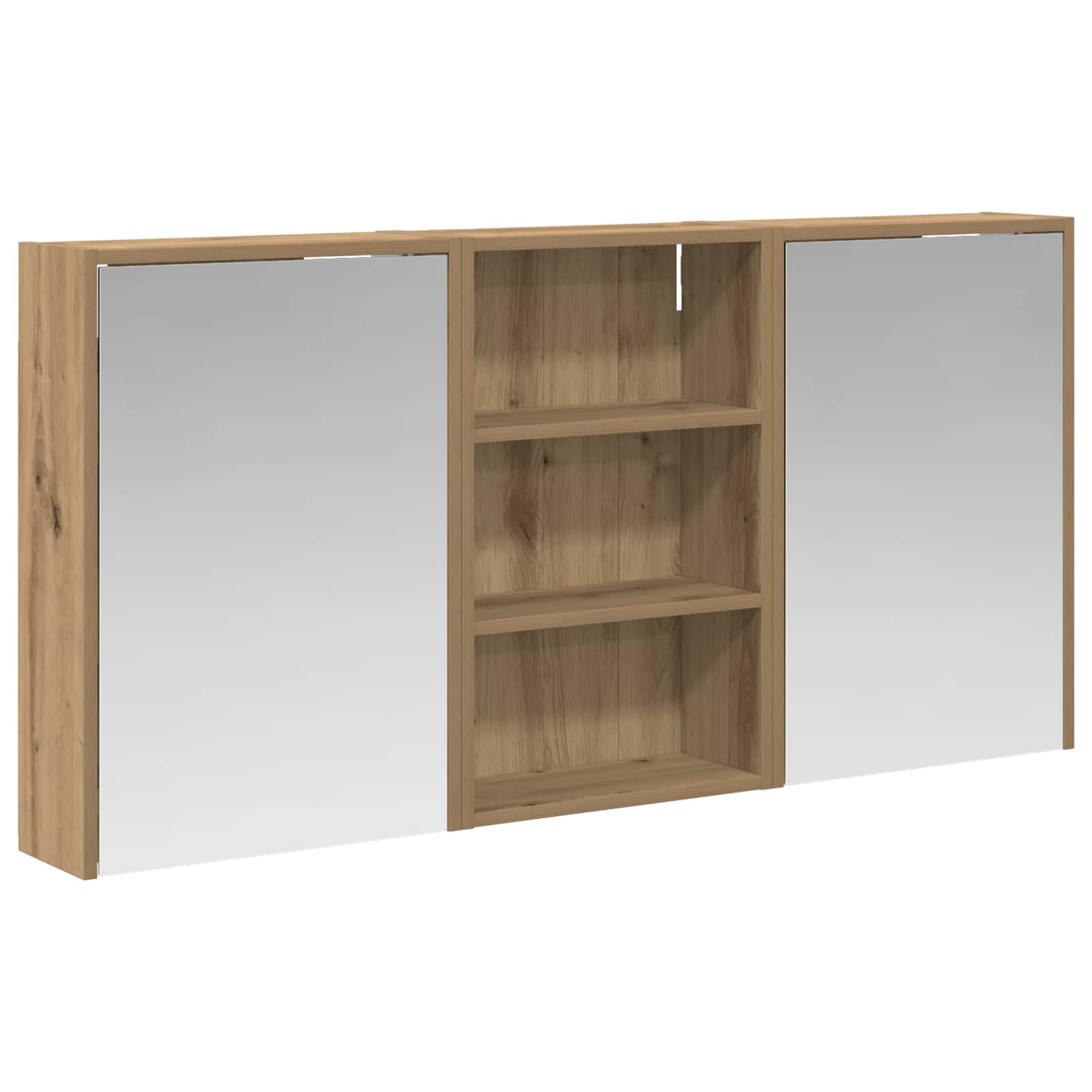 vidaXL Zestaw Szafek Łazienkowych z półką 3 pcs 126 x 16 x 62.5 cm