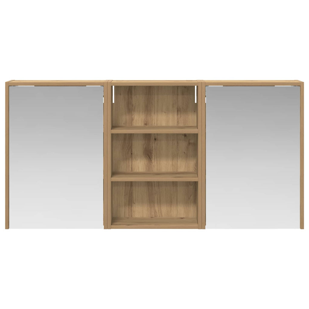 vidaXL Zestaw Szafek Łazienkowych z półką 3 pcs 126 x 16 x 62.5 cm