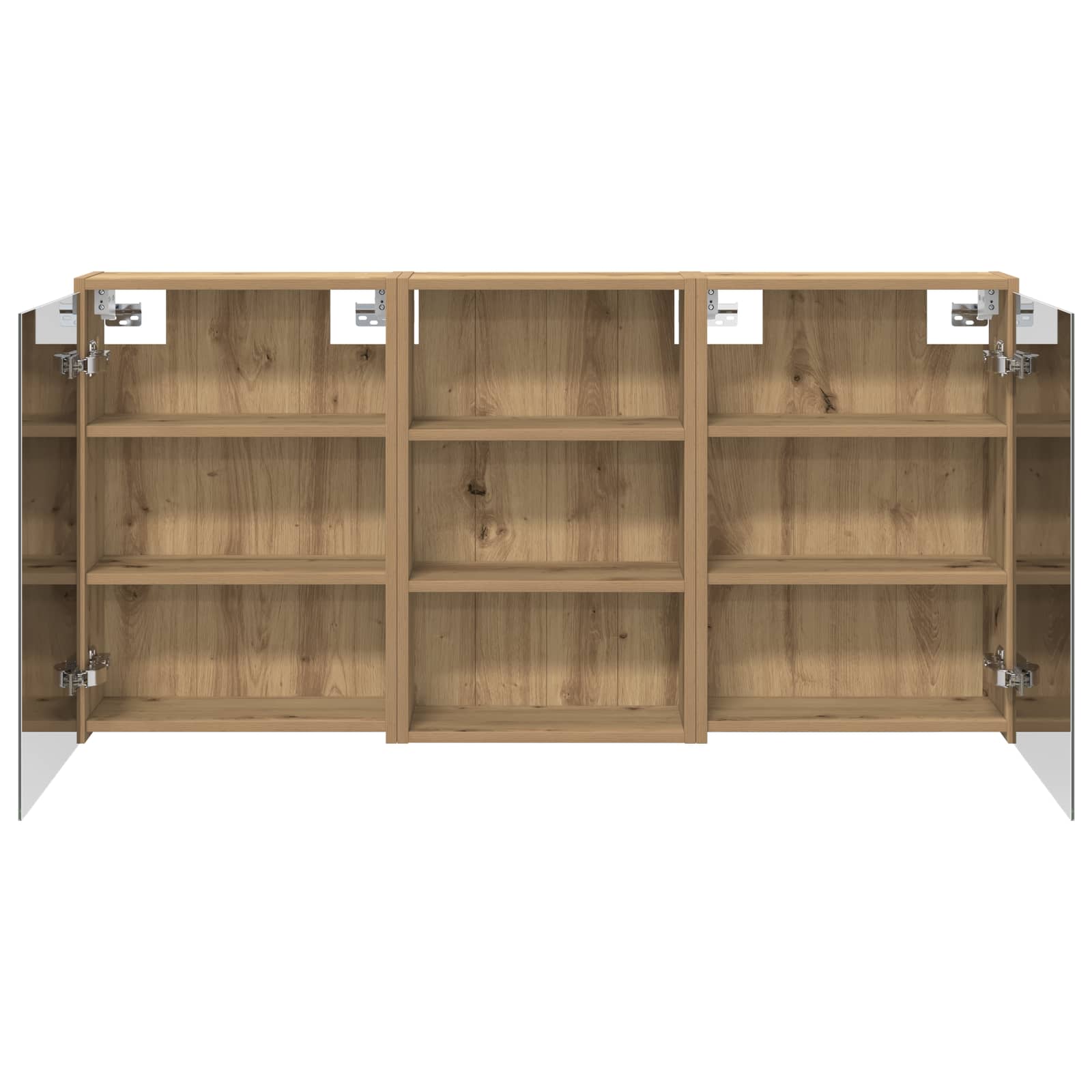 vidaXL Zestaw Szafek Łazienkowych z półką 3 pcs 126 x 16 x 62.5 cm