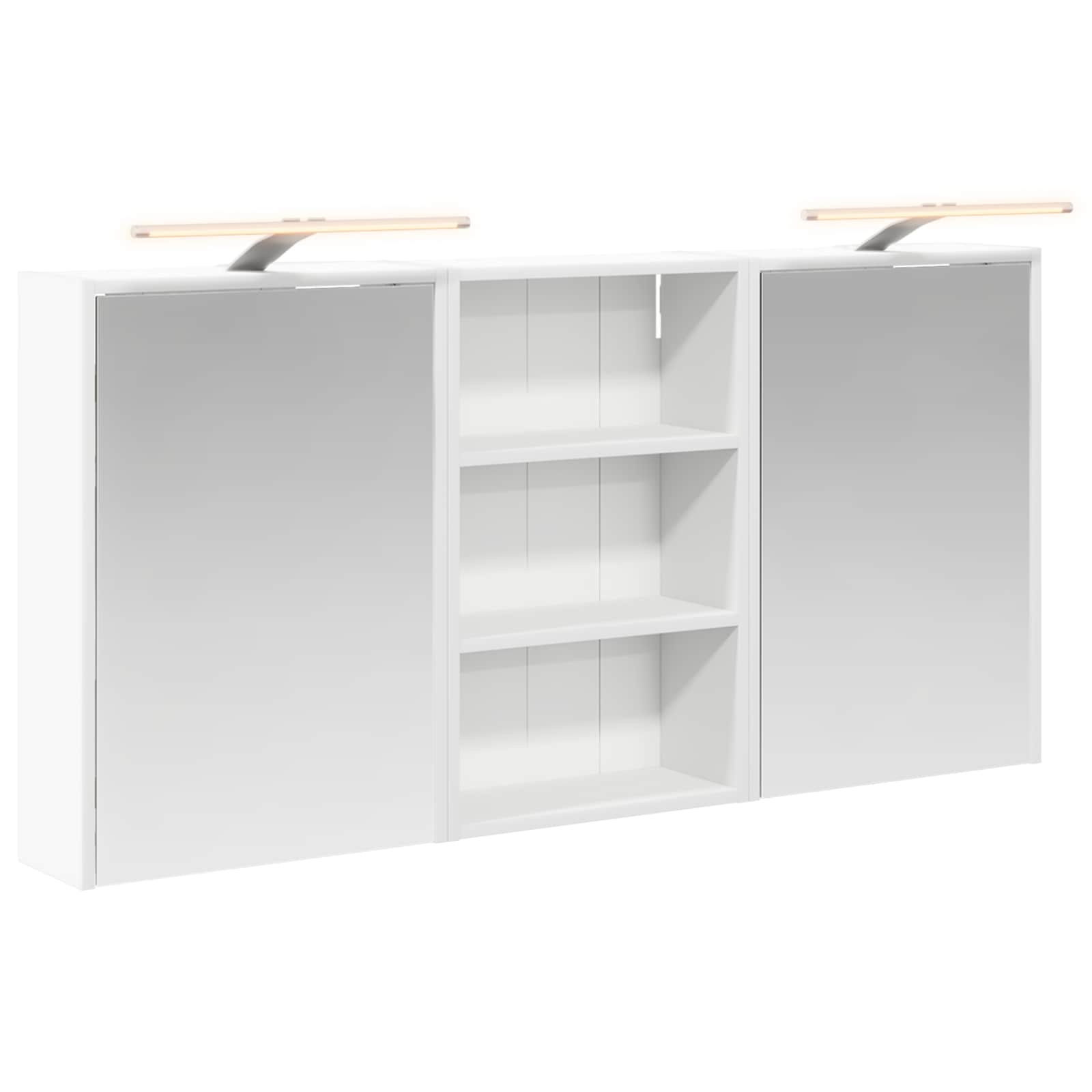 vidaXL Zestaw Szafek Łazienkowych z półką 3 pcs 126 x 16 x 62.5 cm
