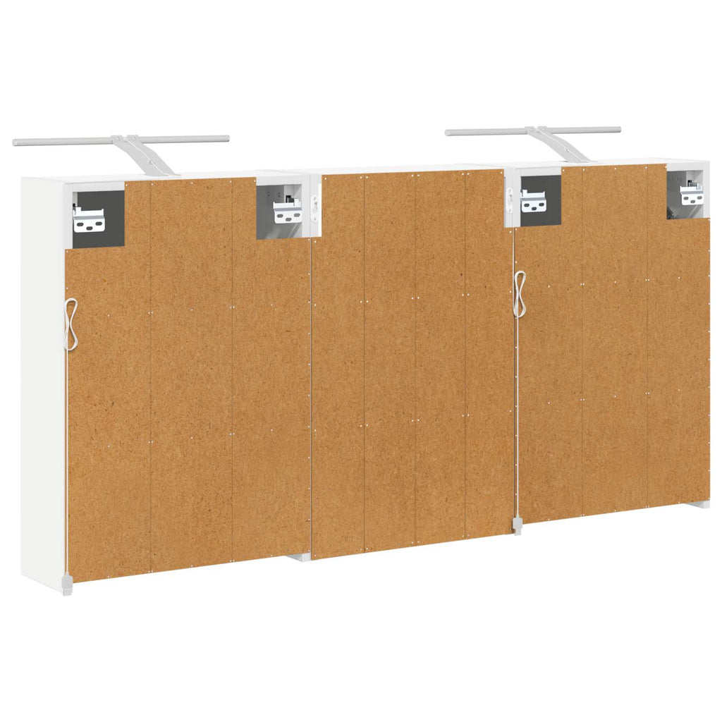 vidaXL Zestaw Szafek Łazienkowych z półką 3 pcs 126 x 16 x 62.5 cm