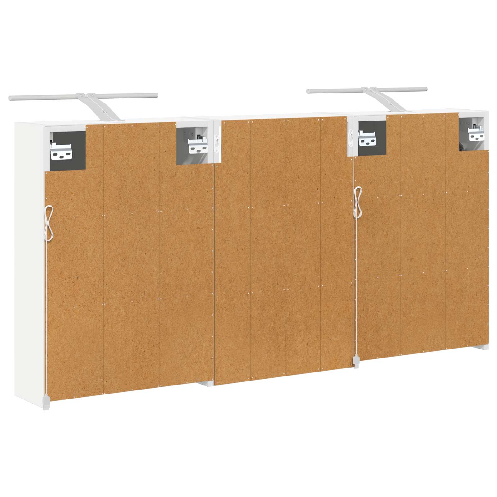vidaXL Zestaw Szafek Łazienkowych z półką 3 pcs 126 x 16 x 62.5 cm
