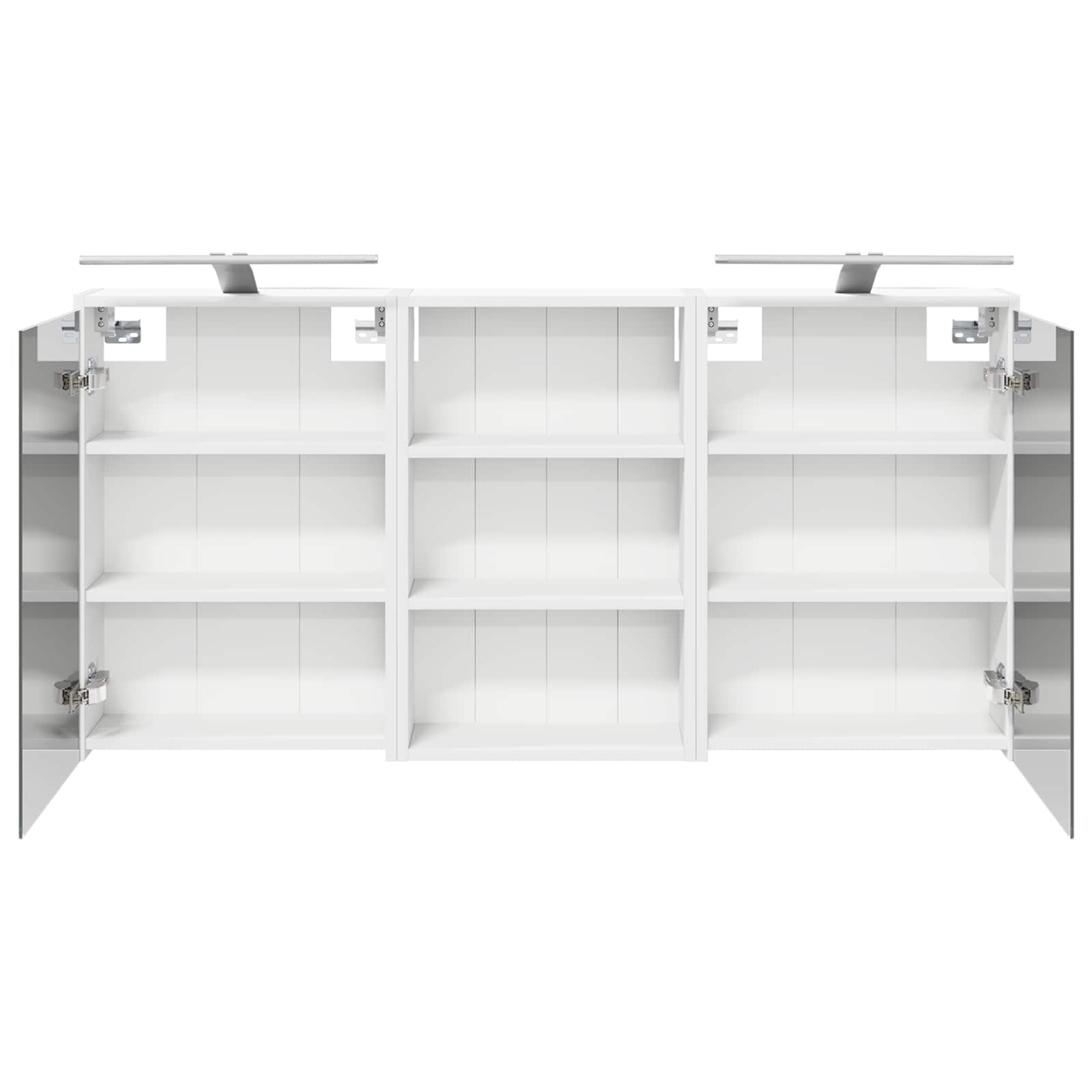 vidaXL Zestaw Szafek Łazienkowych z półką 3 pcs 126 x 16 x 62.5 cm