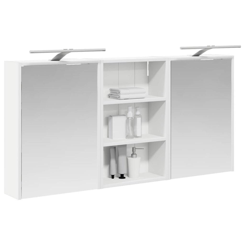 vidaXL Zestaw Szafek Łazienkowych z półką 3 pcs 126 x 16 x 62.5 cm