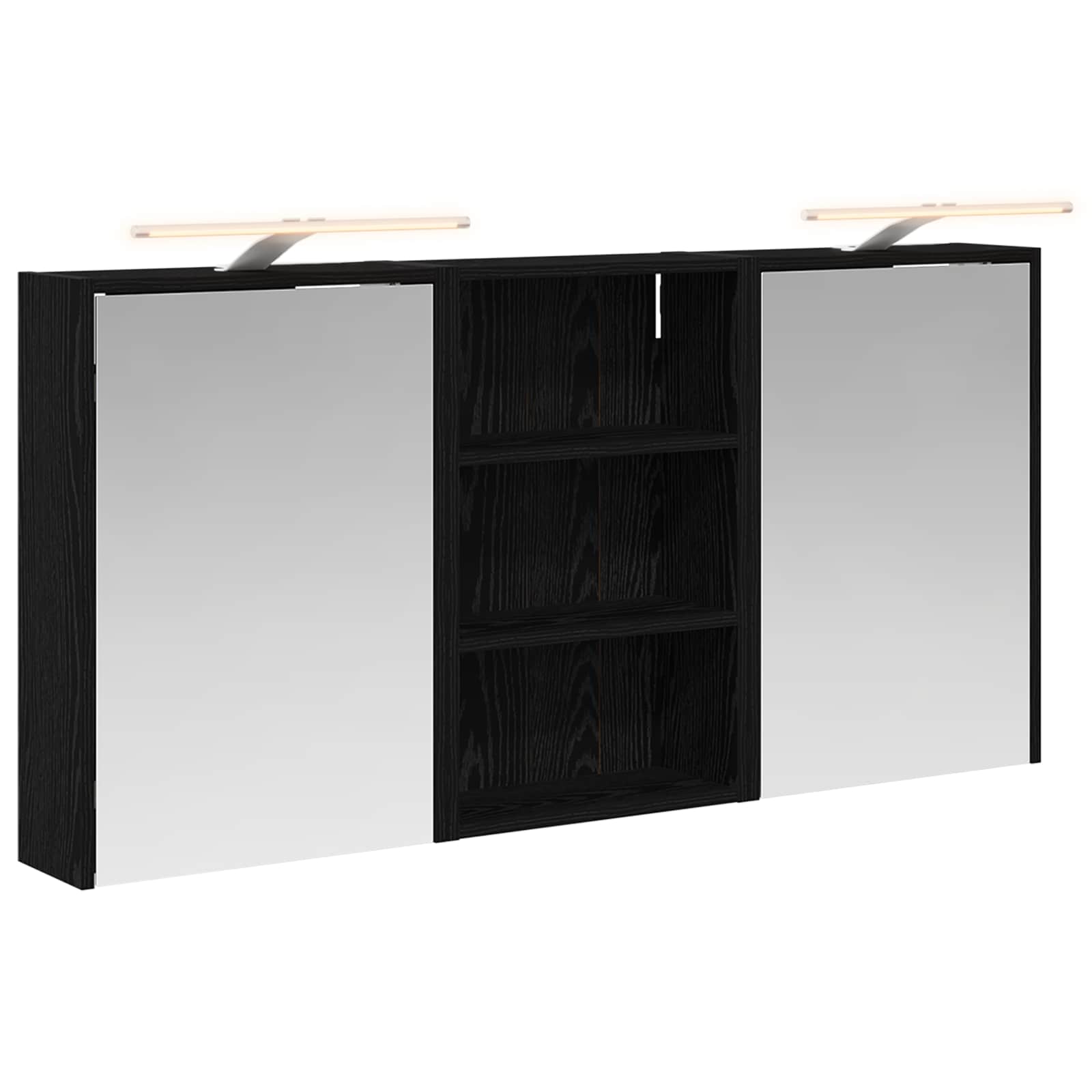 vidaXL Zestaw Szafek Łazienkowych z półką 3 pcs 126 x 16 x 62.5 cm