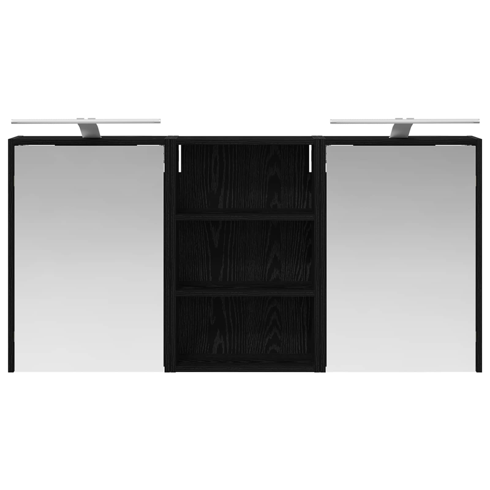 vidaXL Zestaw Szafek Łazienkowych z półką 3 pcs 126 x 16 x 62.5 cm