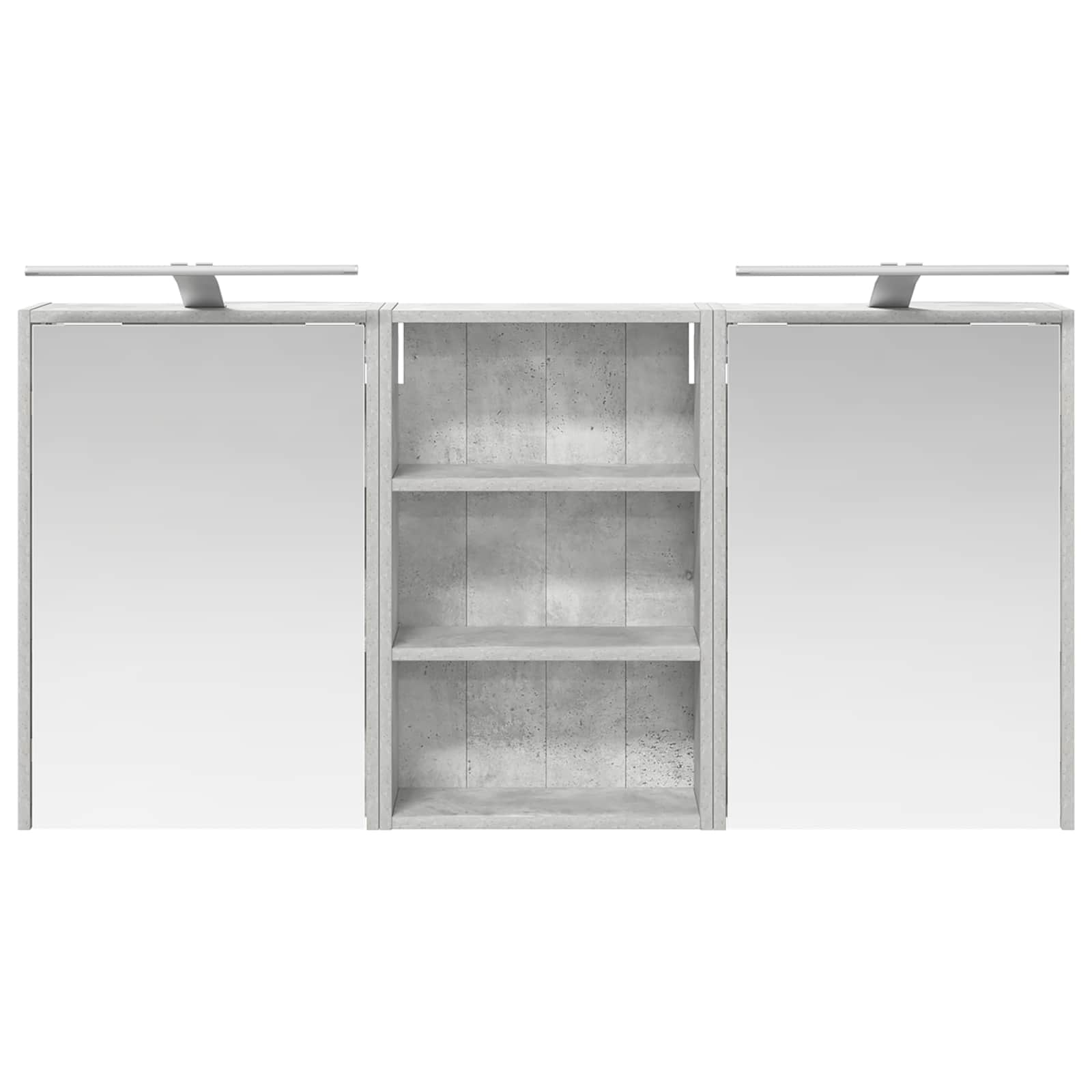 vidaXL Zestaw Szafek Łazienkowych z półką 3 pcs 126 x 16 x 62.5 cm