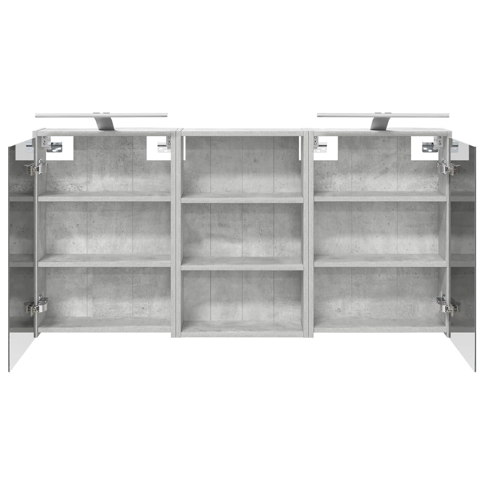 vidaXL Zestaw Szafek Łazienkowych z półką 3 pcs 126 x 16 x 62.5 cm