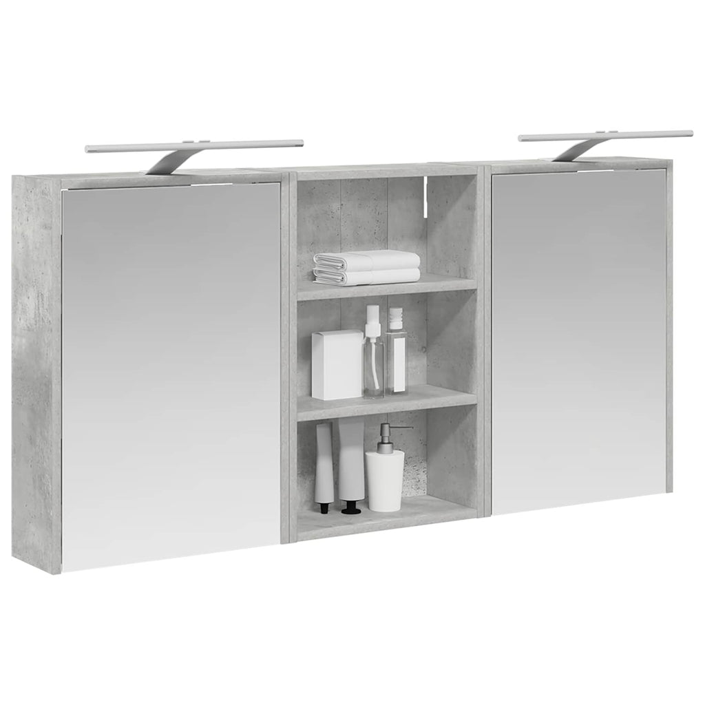vidaXL Zestaw Szafek Łazienkowych z półką 3 pcs 126 x 16 x 62.5 cm