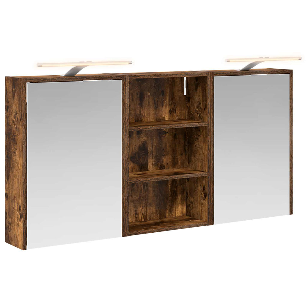 vidaXL Zestaw Szafek Łazienkowych z półką 3 pcs 126 x 16 x 62.5 cm