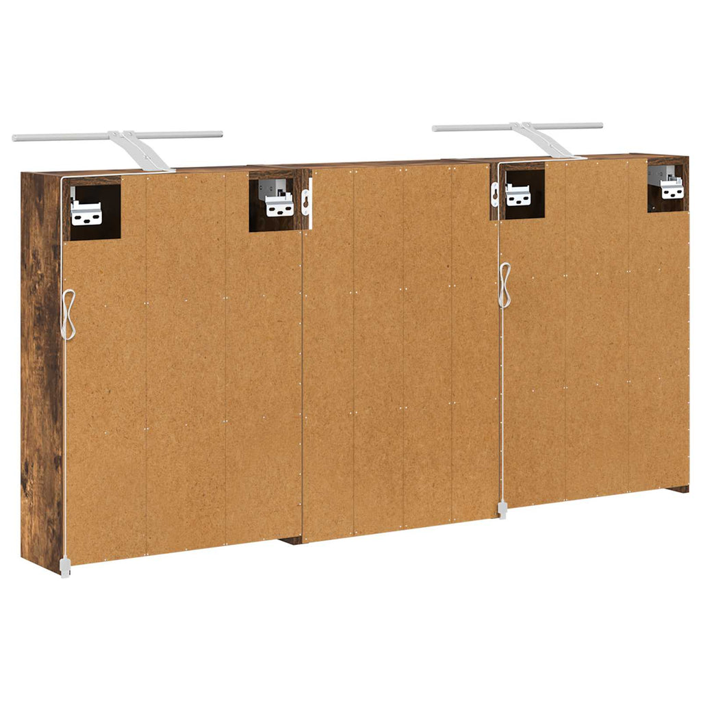vidaXL Zestaw Szafek Łazienkowych z półką 3 pcs 126 x 16 x 62.5 cm