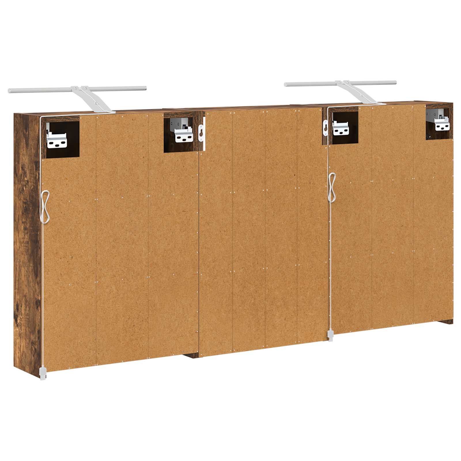 vidaXL Zestaw Szafek Łazienkowych z półką 3 pcs 126 x 16 x 62.5 cm