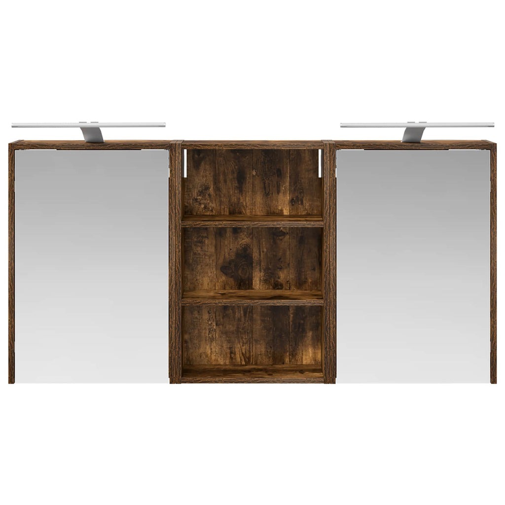 vidaXL Zestaw Szafek Łazienkowych z półką 3 pcs 126 x 16 x 62.5 cm