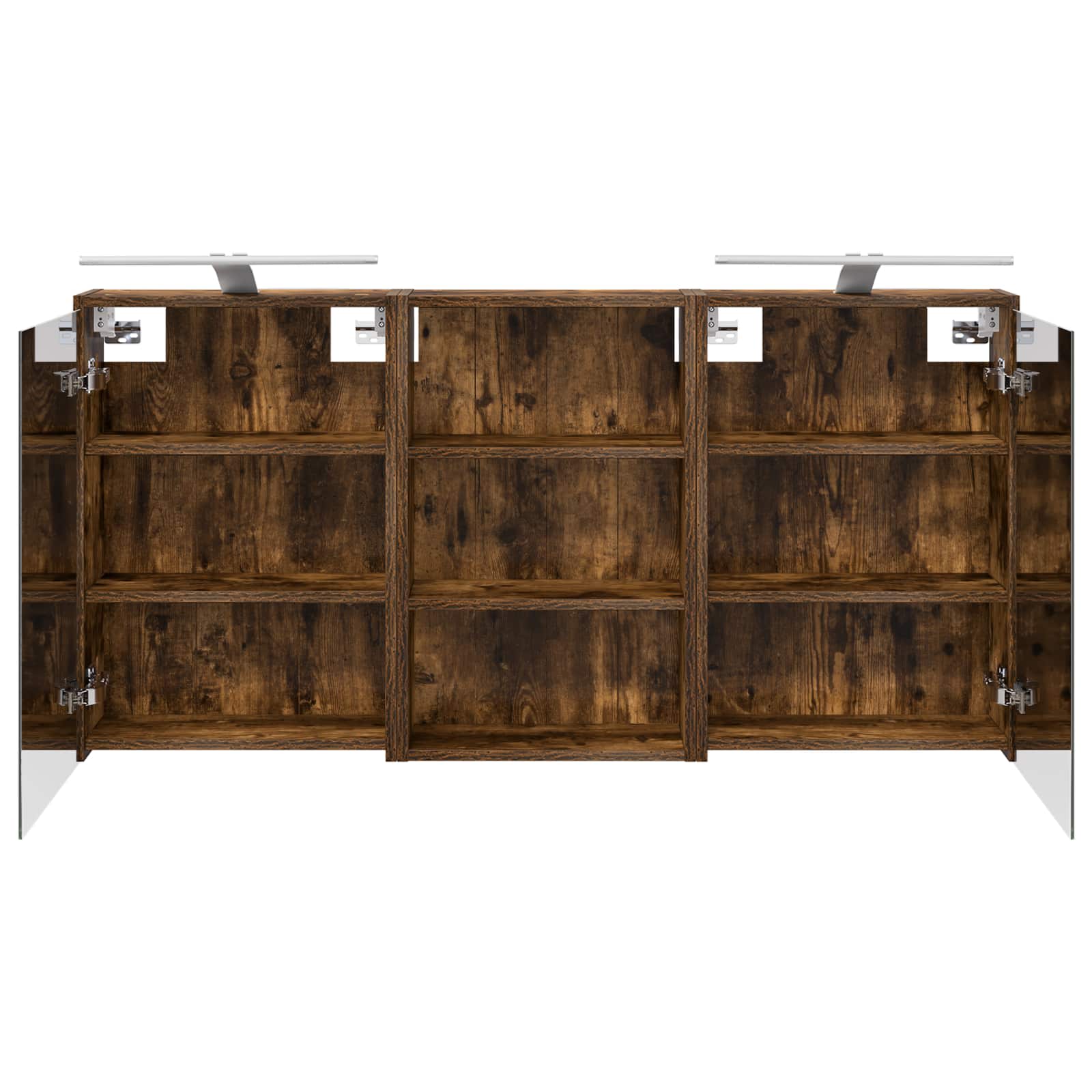 vidaXL Zestaw Szafek Łazienkowych z półką 3 pcs 126 x 16 x 62.5 cm
