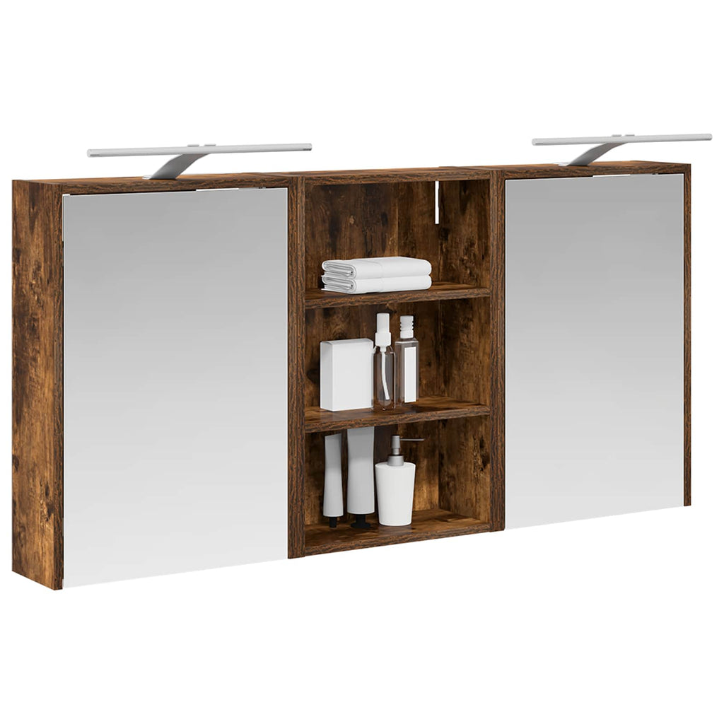vidaXL Zestaw Szafek Łazienkowych z półką 3 pcs 126 x 16 x 62.5 cm