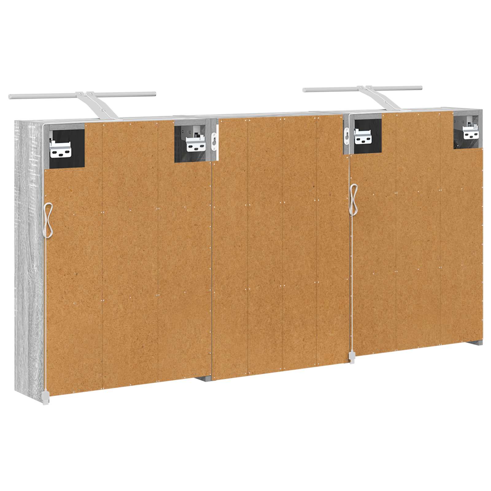vidaXL Zestaw Szafek Łazienkowych z półką 3 pcs 126 x 16 x 62.5 cm
