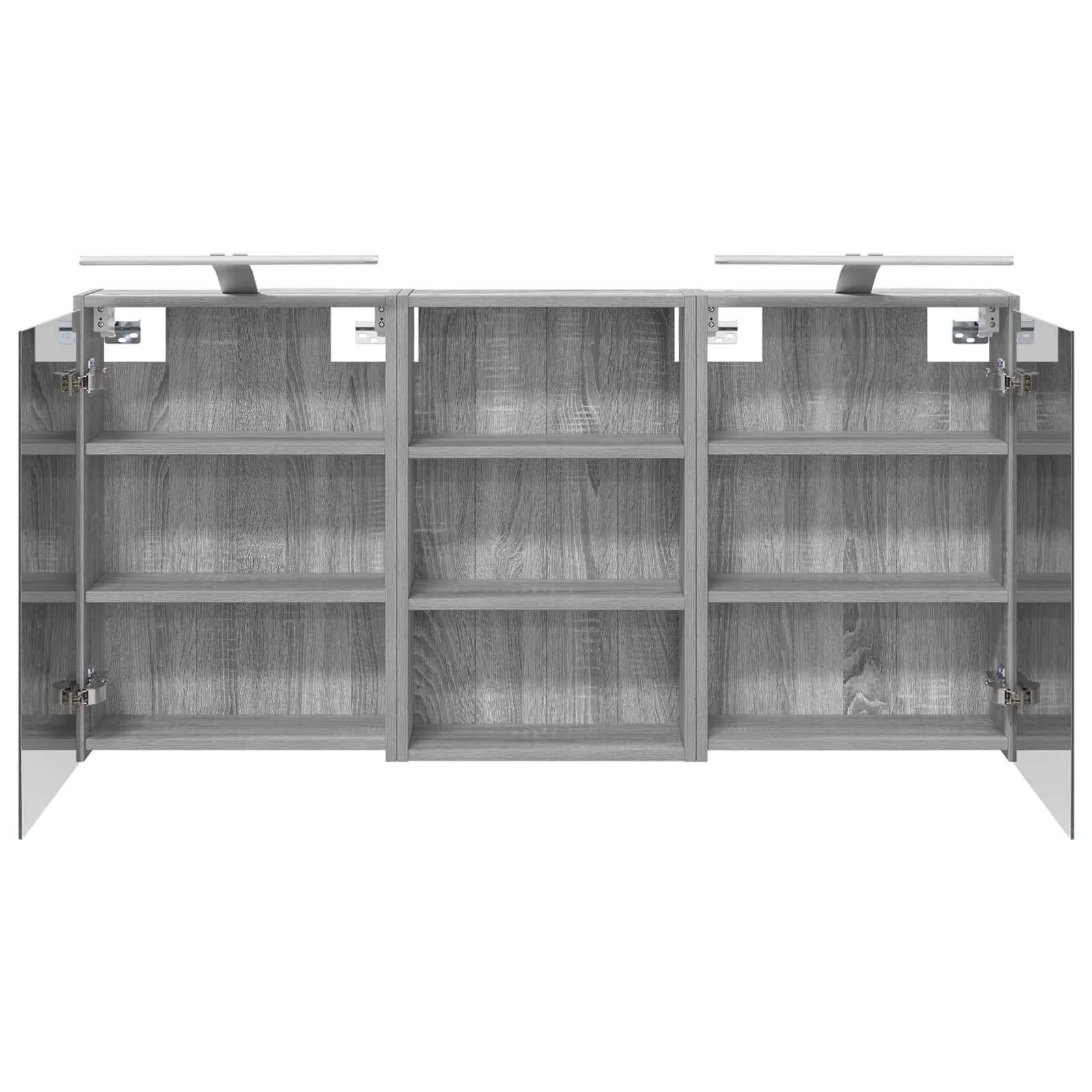 vidaXL Zestaw Szafek Łazienkowych z półką 3 pcs 126 x 16 x 62.5 cm