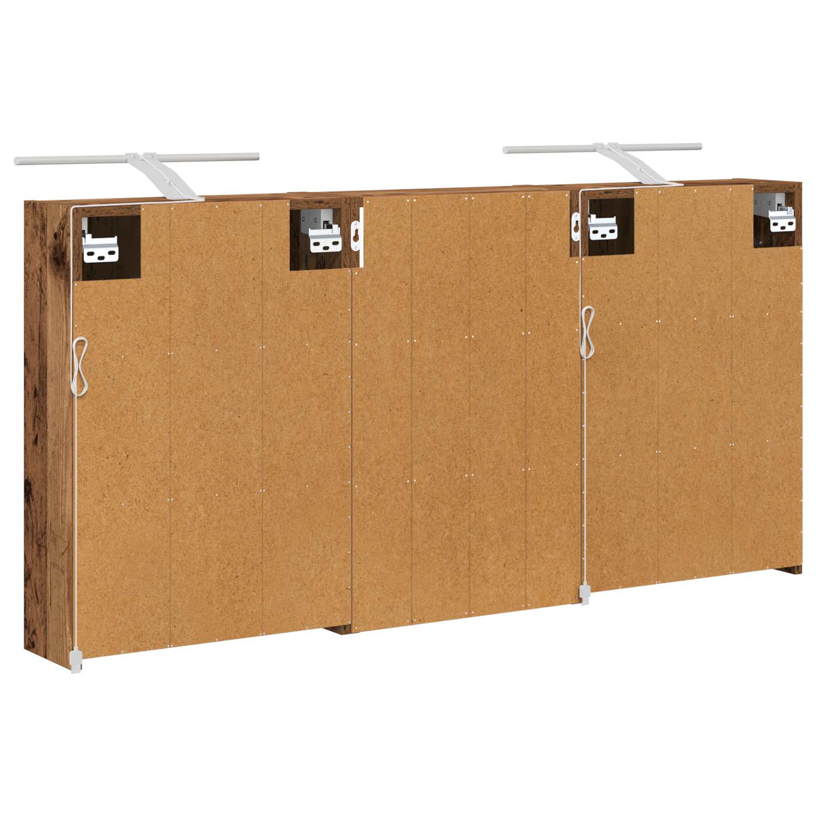vidaXL Zestaw Szafek Łazienkowych z półką 3 pcs 126 x 16 x 62.5 cm