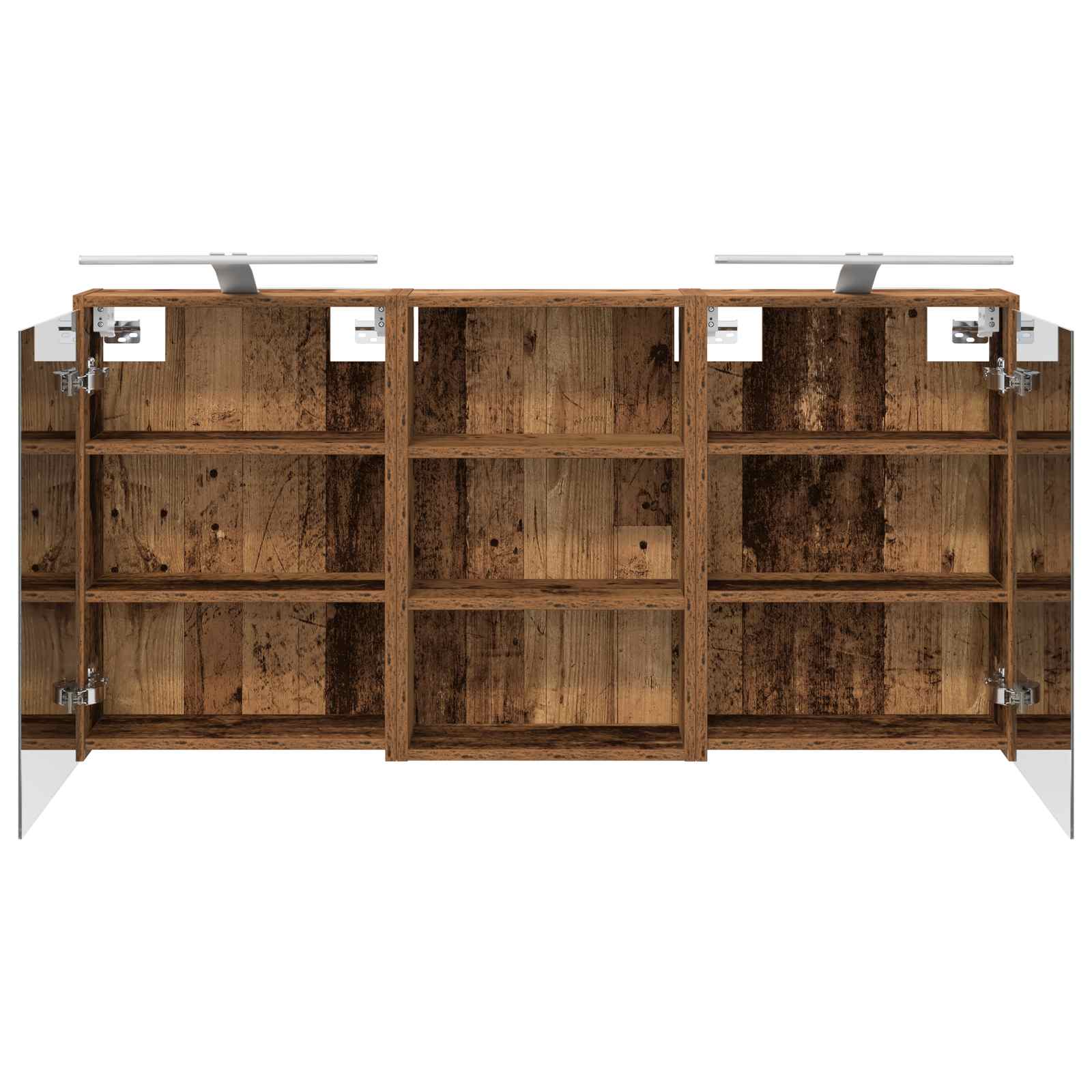 vidaXL Zestaw Szafek Łazienkowych z półką 3 pcs 126 x 16 x 62.5 cm