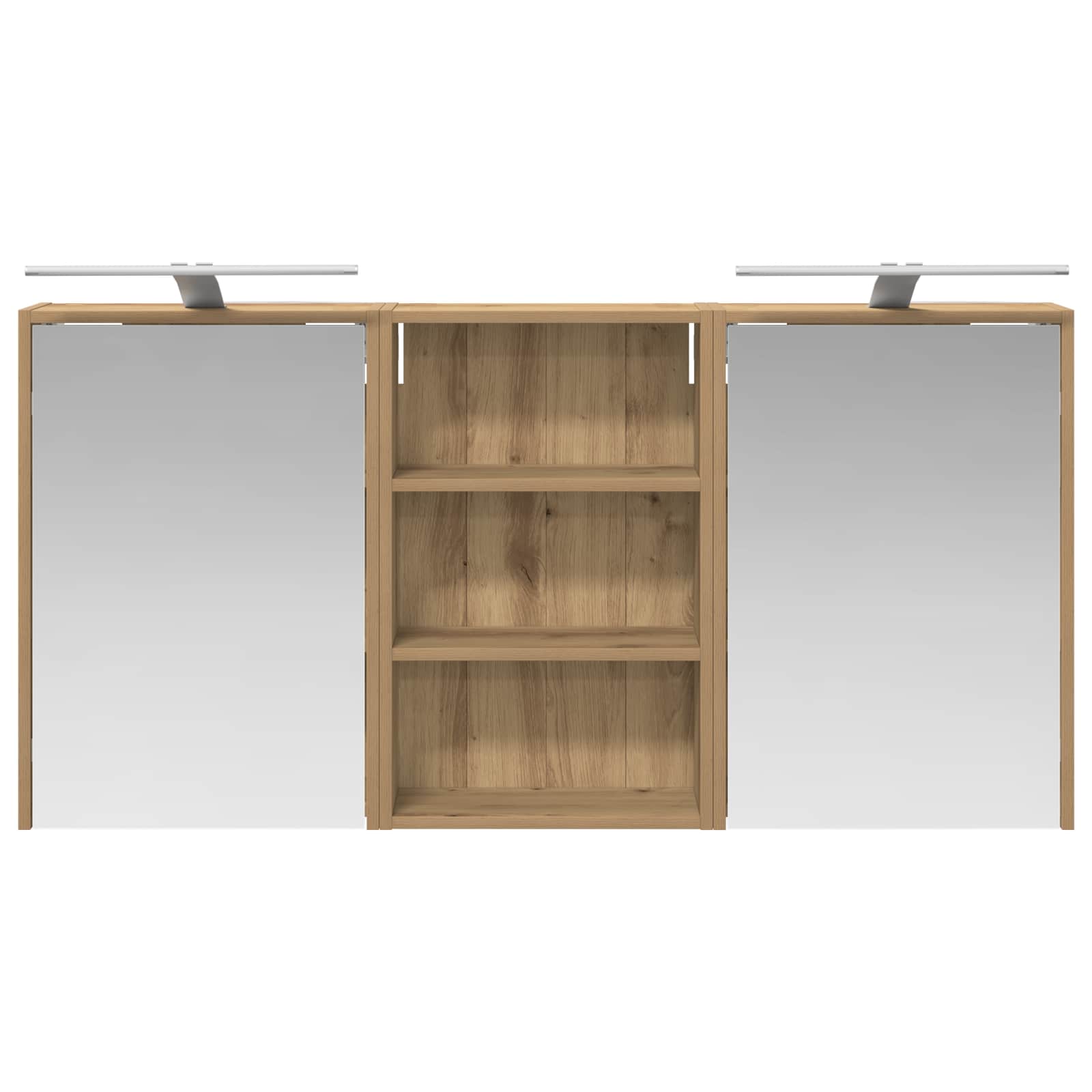 vidaXL Zestaw Szafek Łazienkowych z półką 3 pcs 126 x 16 x 62.5 cm