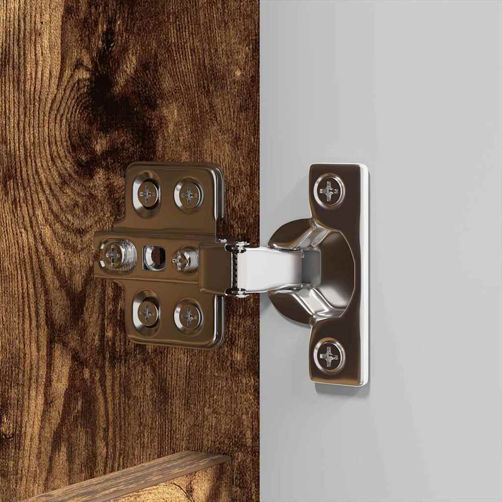 vidaXL Zestaw mebli łazienkowych z szufladą z półką 4 pcs Dąb wędzony