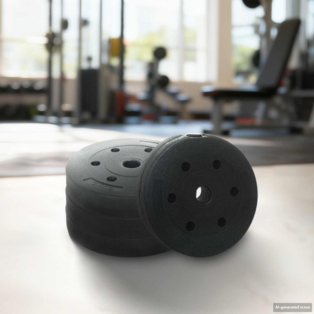 vidaXL Zestaw hantli 4 w 1 30kg Czarny i czerwony