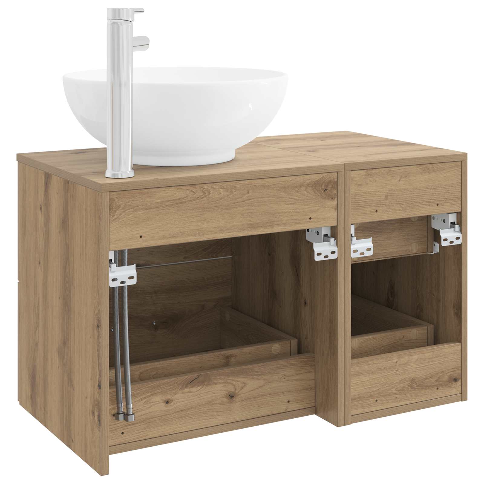 vidaXL Zestaw mebli łazienkowych 2 szt. Dąb artisan
