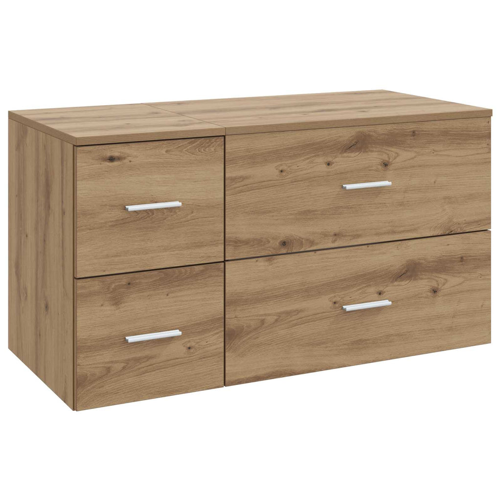 vidaXL Zestaw mebli łazienkowych 2 szt. Dąb artisan