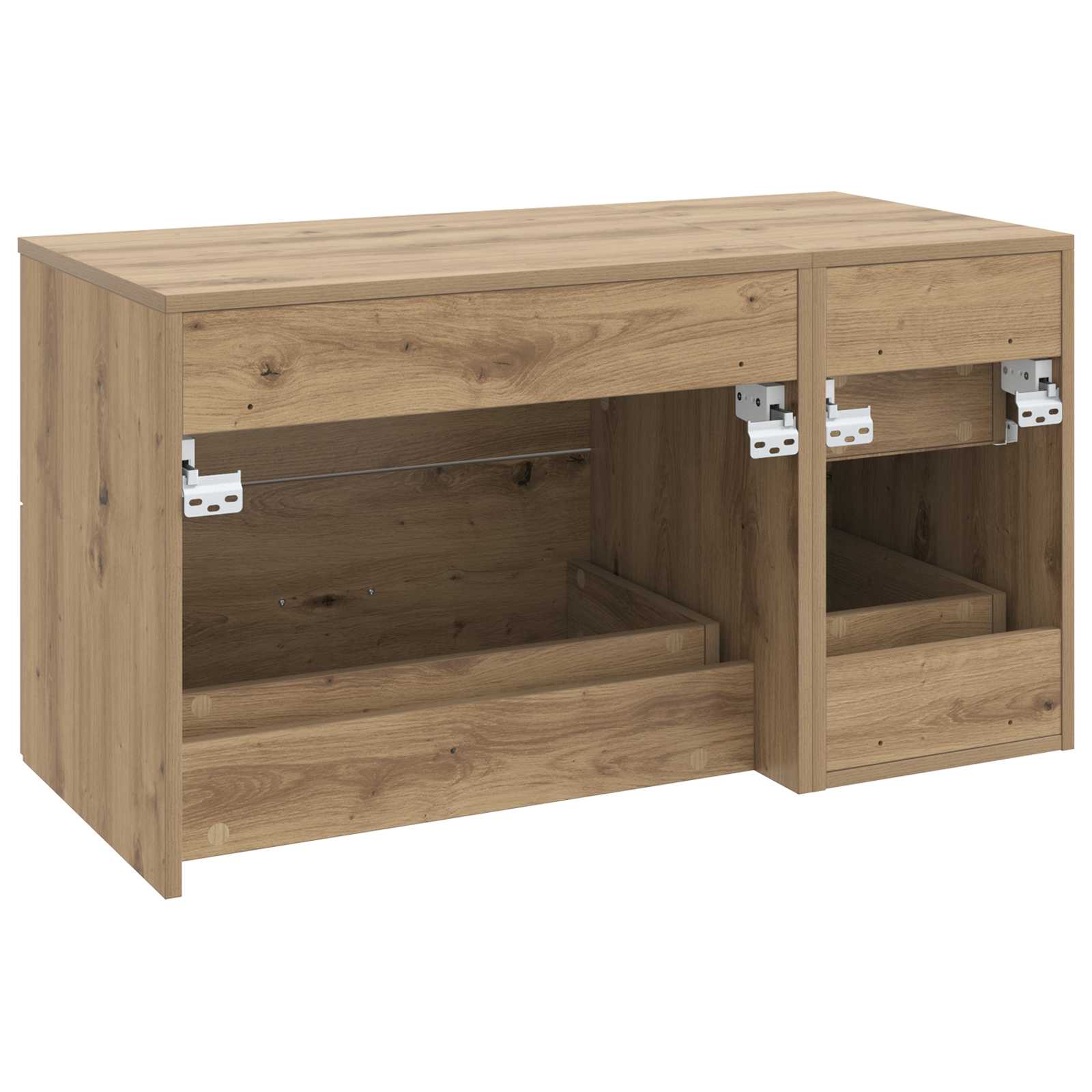 vidaXL Zestaw mebli łazienkowych 2 szt. Dąb artisan