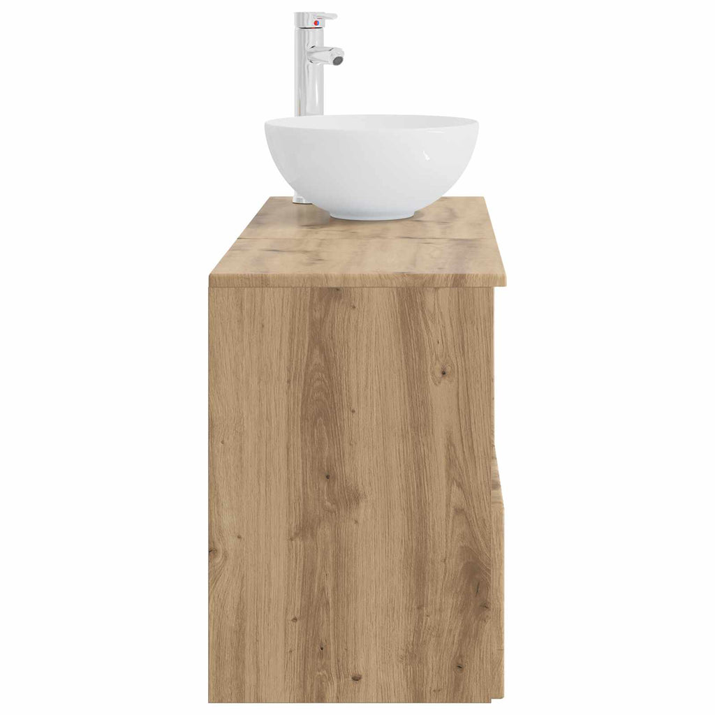 vidaXL Zestaw mebli łazienkowych 2 szt. Dąb artisan