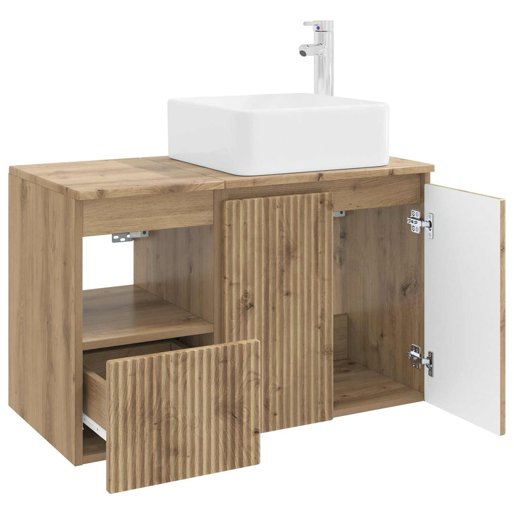 vidaXL Zestaw mebli łazienkowych 2 szt. Dąb artisan
