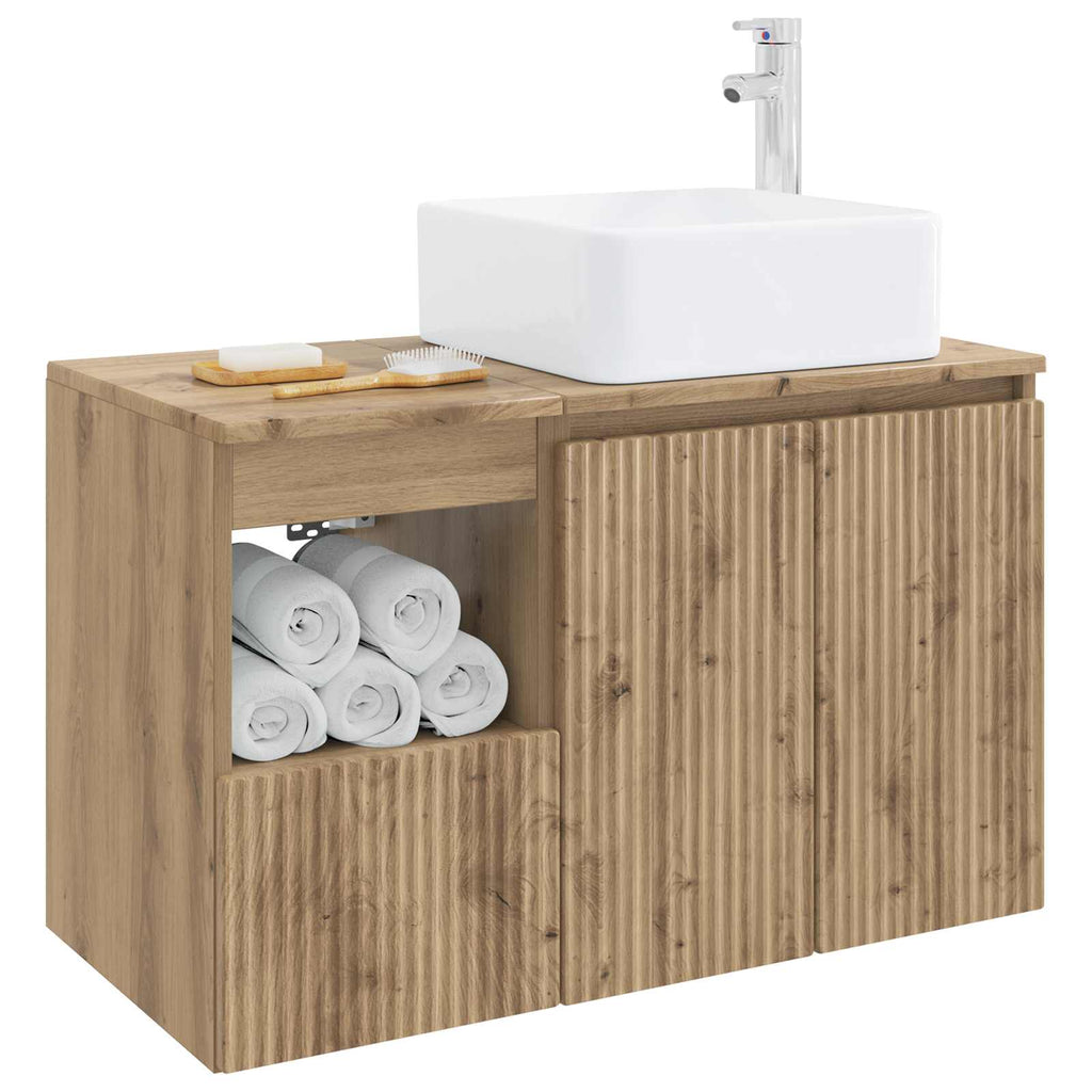 vidaXL Zestaw mebli łazienkowych 2 szt. Dąb artisan