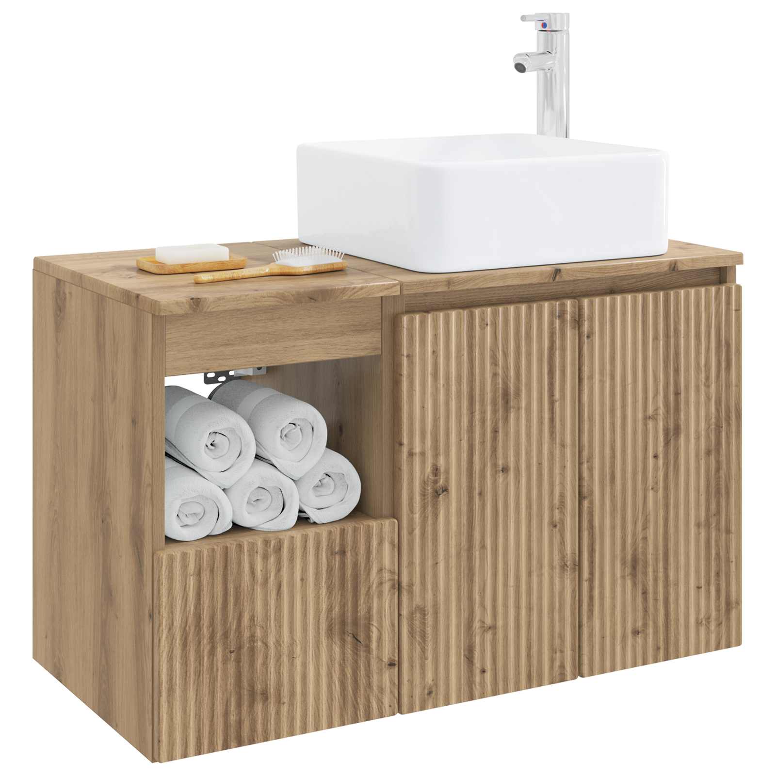 vidaXL Zestaw mebli łazienkowych 2 szt. Dąb artisan