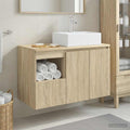vidaXL Zestaw mebli łazienkowych 2 szt. dąb Sonoma Drewno inżynieryjne