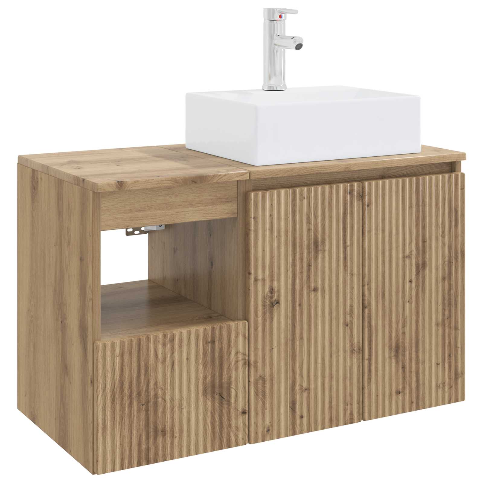 vidaXL Zestaw mebli łazienkowych 2 szt. Dąb artisan