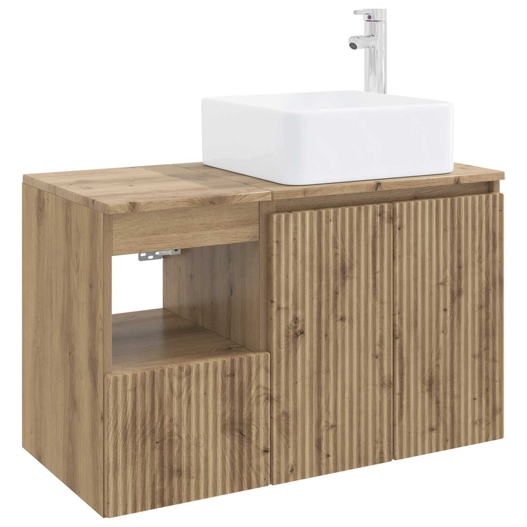 vidaXL Zestaw mebli łazienkowych 2 szt. Dąb artisan