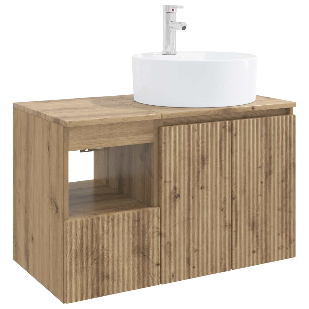 vidaXL Zestaw mebli łazienkowych 2 szt. Dąb artisan