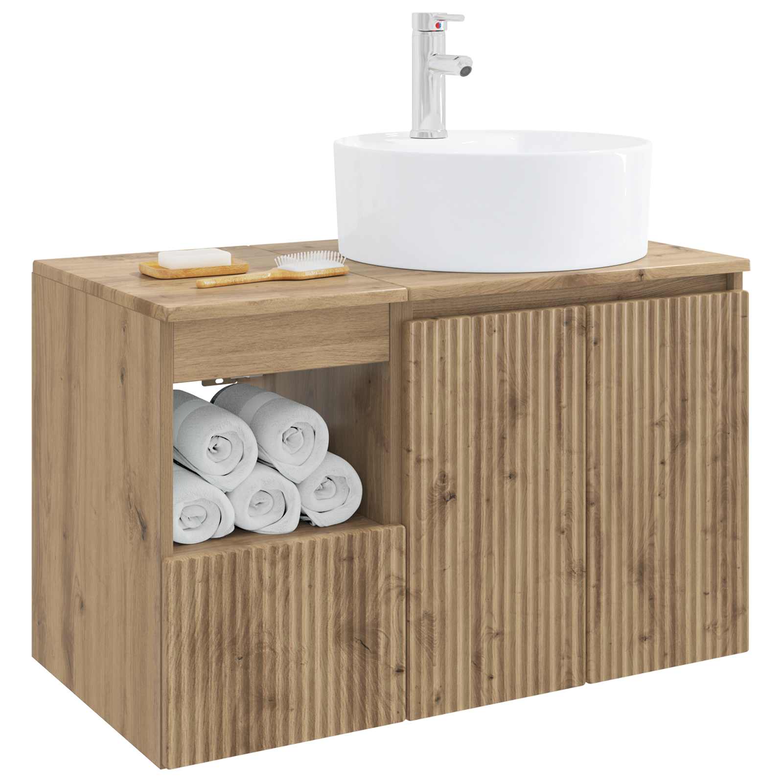 vidaXL Zestaw mebli łazienkowych 2 szt. Dąb artisan