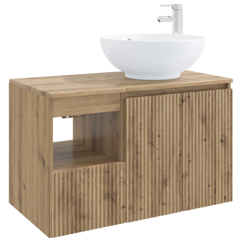 vidaXL Zestaw mebli łazienkowych 2 szt. Dąb artisan