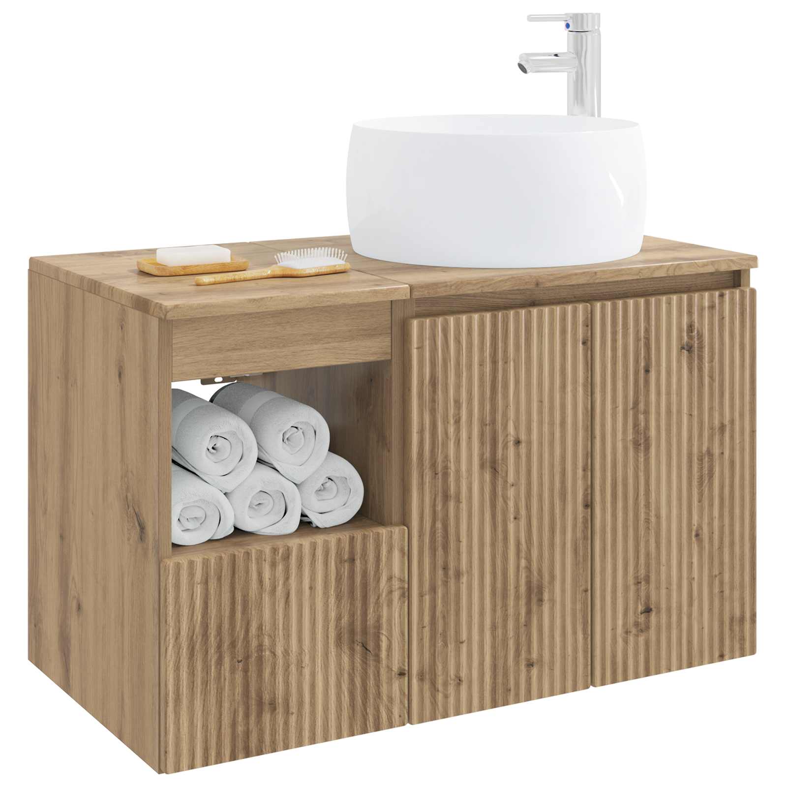 vidaXL Zestaw mebli łazienkowych 2 szt. Dąb artisan
