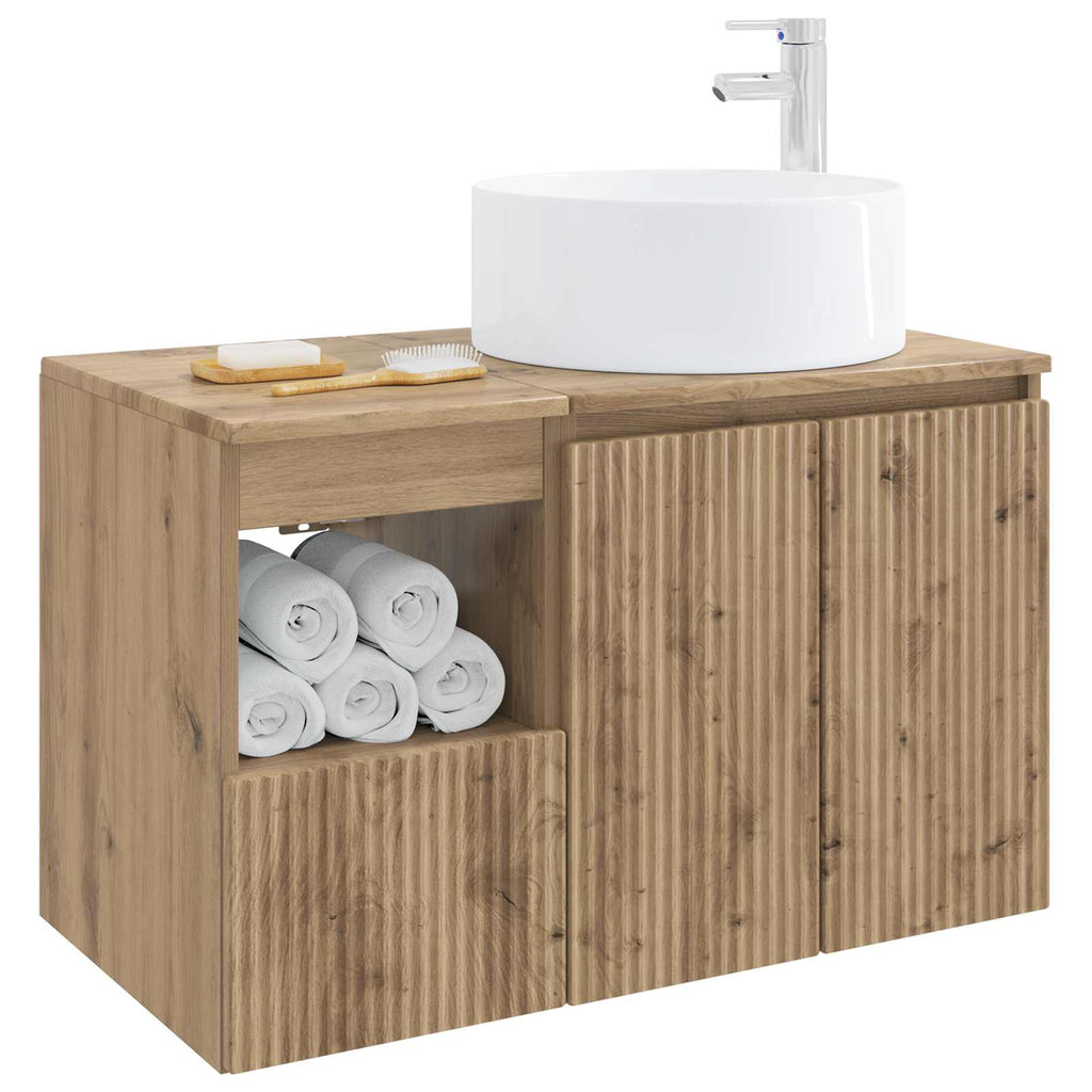 vidaXL Zestaw mebli łazienkowych 2 szt. Dąb artisan