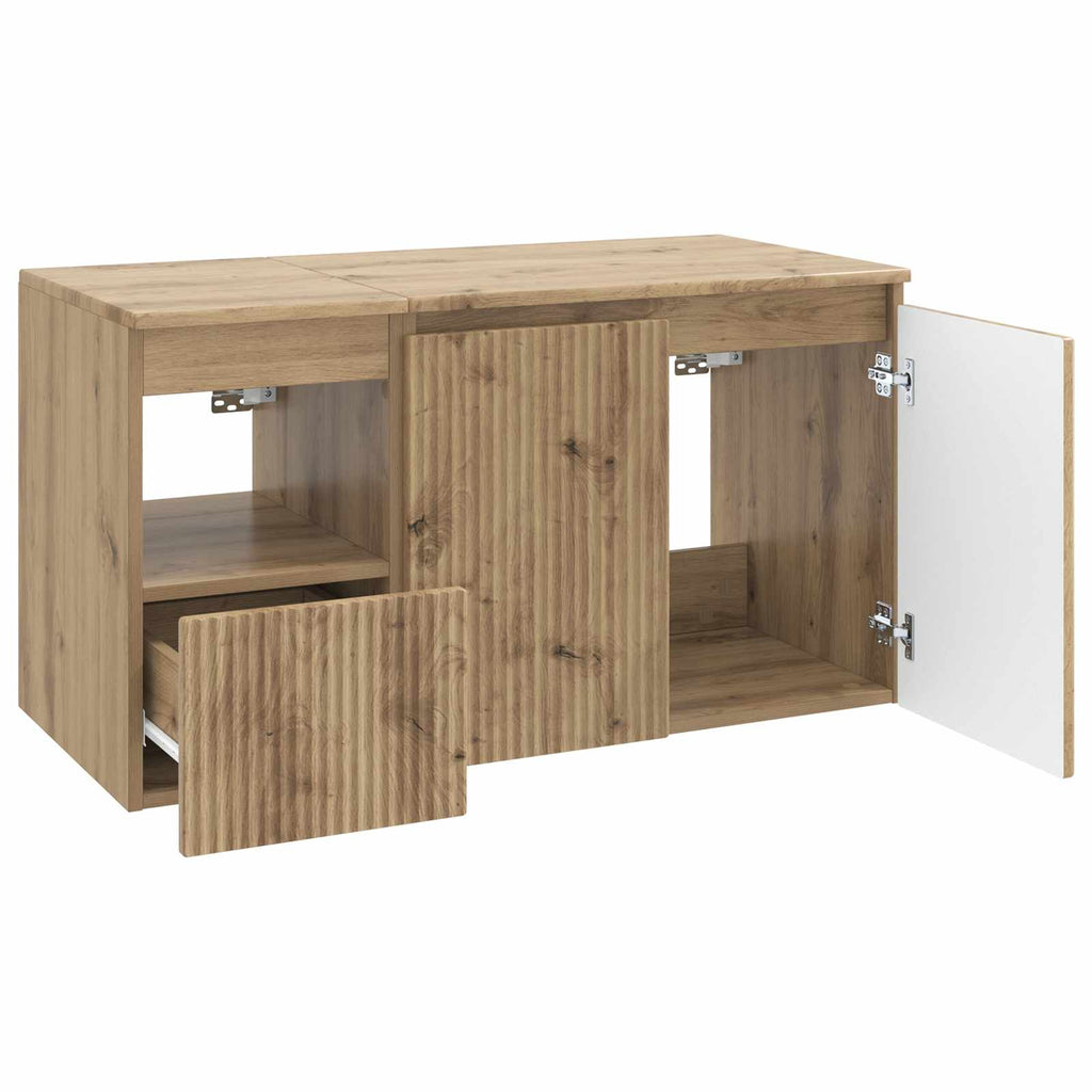vidaXL Zestaw mebli łazienkowych 2 szt. Dąb artisan