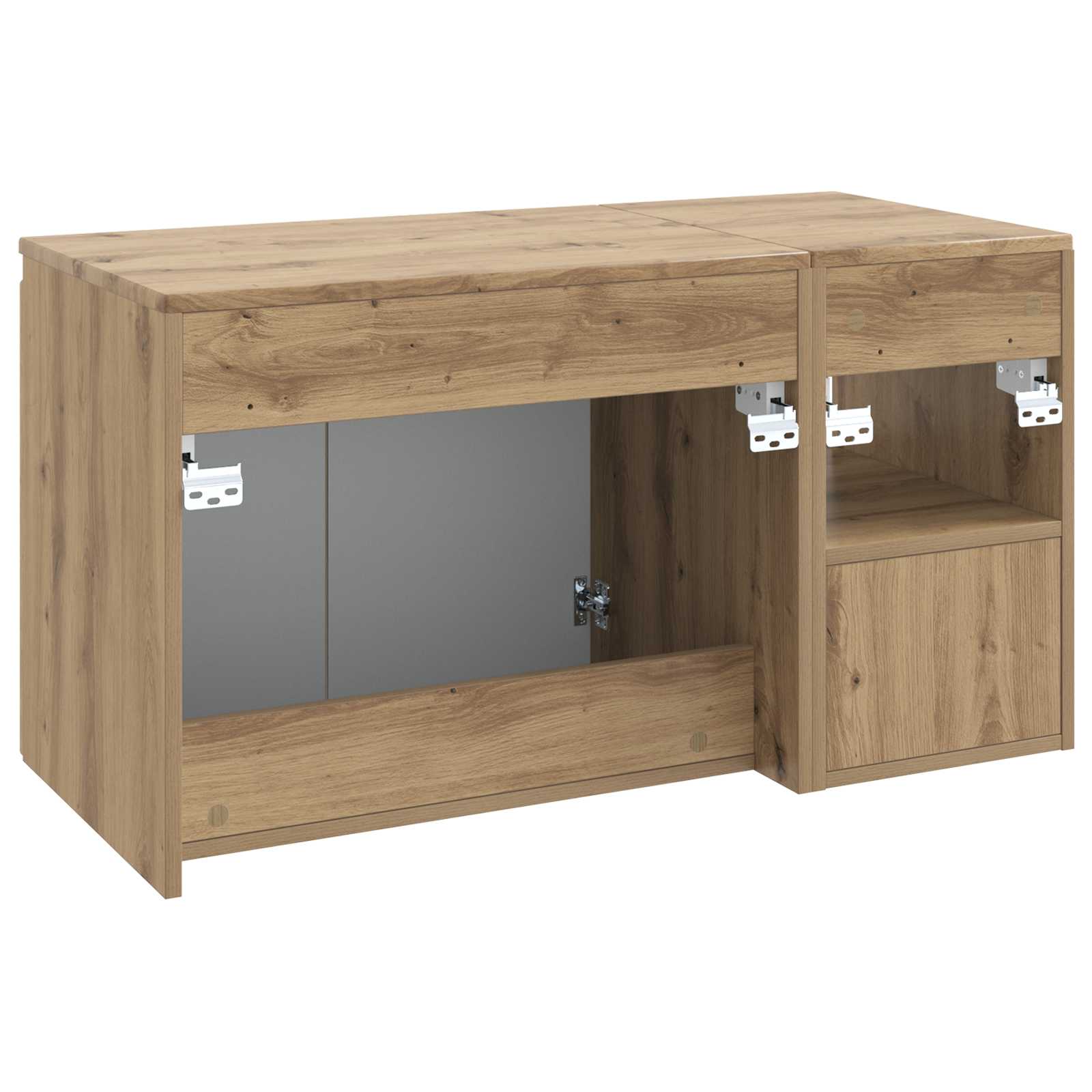 vidaXL Zestaw mebli łazienkowych 2 szt. Dąb artisan