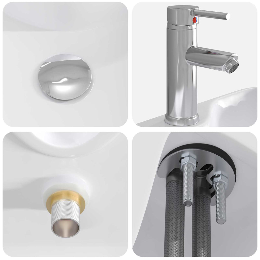 vidaXL Zestaw mebli łazienkowych Dąb wędzony Drewno inżynieryjne