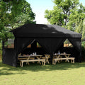 vidaXL Namiot Imprezowy Czarny 292 x 580 x 315 cm Materiał Oxford