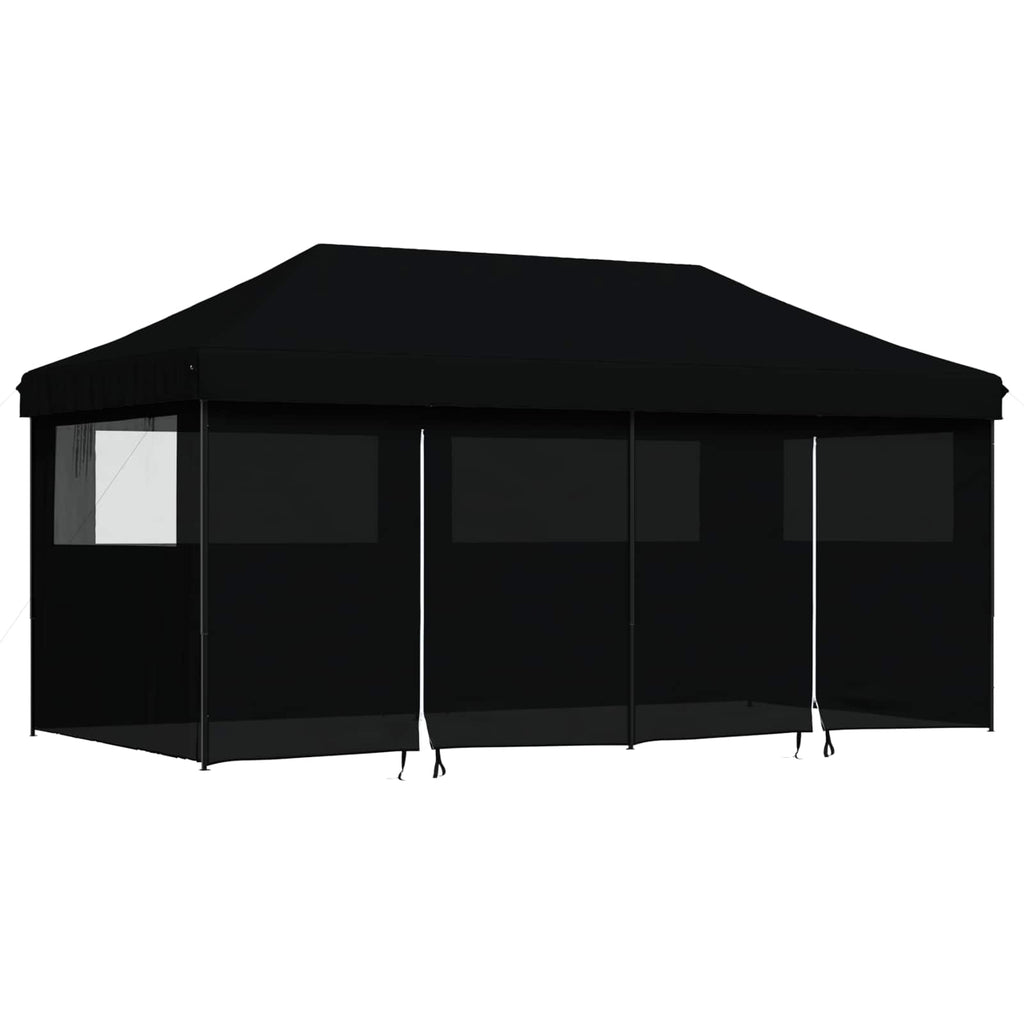 vidaXL Namiot Imprezowy Czarny 292 x 580 x 315 cm Materiał Oxford