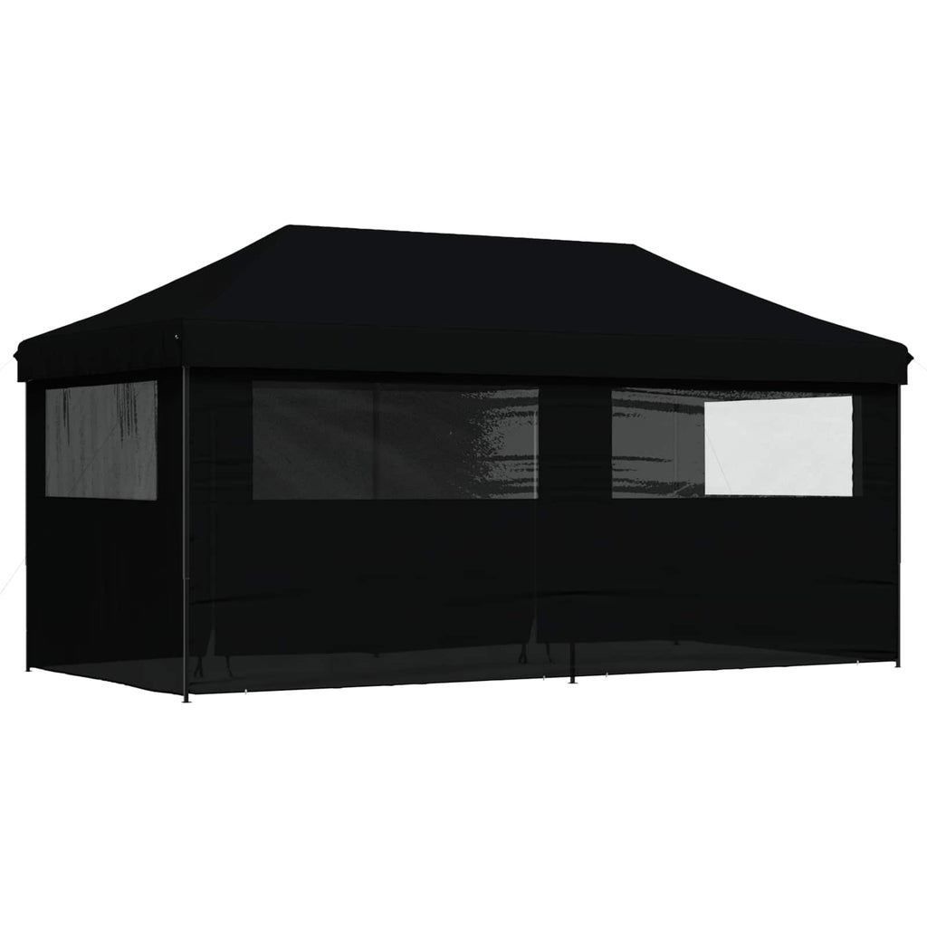 vidaXL Namiot Imprezowy Czarny 292 x 580 x 315 cm Materiał Oxford