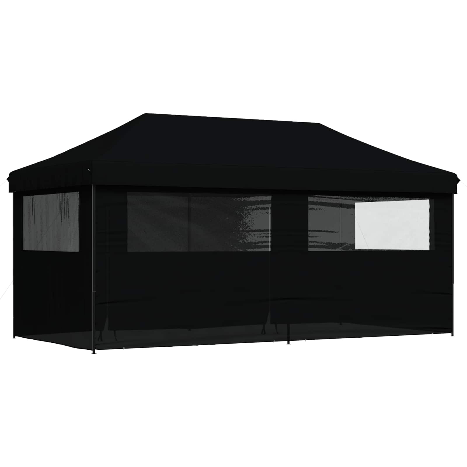 vidaXL Namiot Imprezowy Czarny 292 x 580 x 315 cm Materiał Oxford