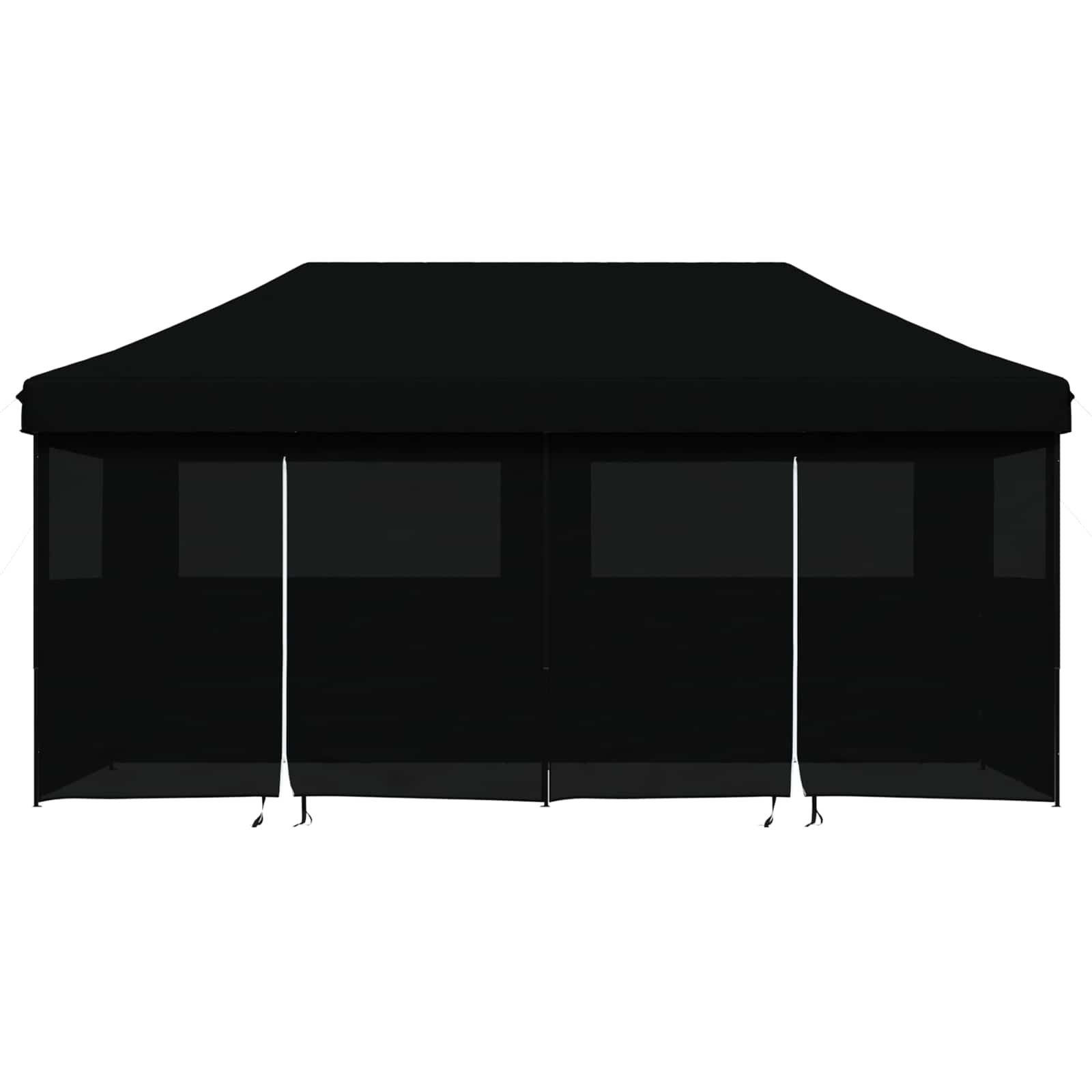 vidaXL Namiot Imprezowy Czarny 292 x 580 x 315 cm Materiał Oxford